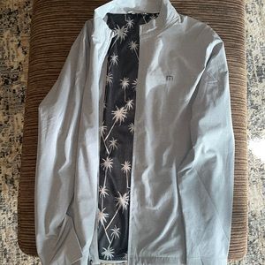 Travis Mathew mens XL GREY rain jacket